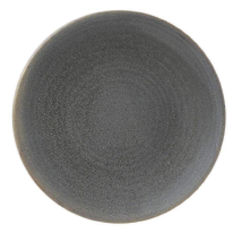 Arc Cardinal EG205 8 Inch Coupe Plate Stoneware with Dudson Evo Granite Finish