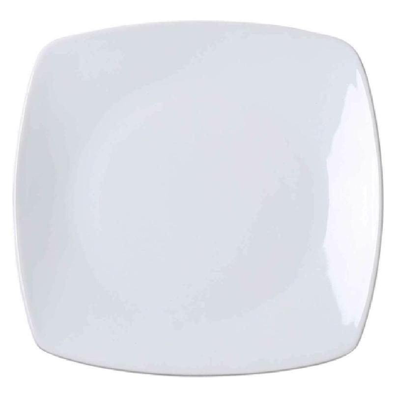 Yanco ML-2107 6-3/4 Inch Square Plate Porcelain Dishwasher Oven Microwave Safe