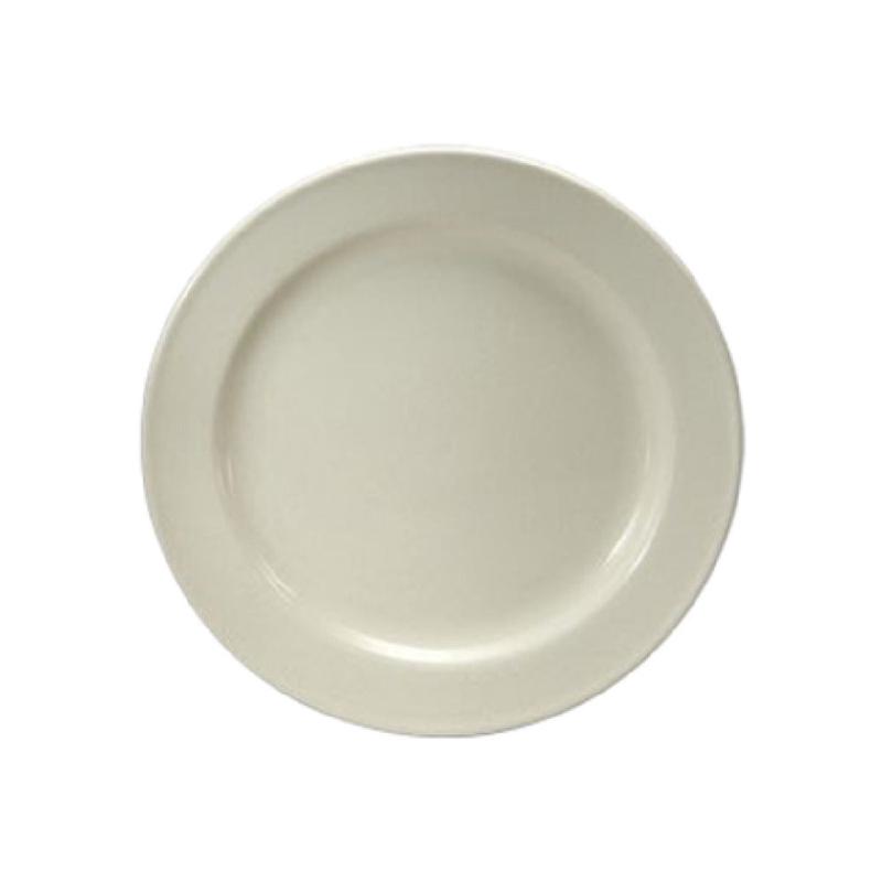 1880 Hospitality F1600000117 6 Inch Diameter Round Plate Medium Rim Reinforced Edges Cream White China