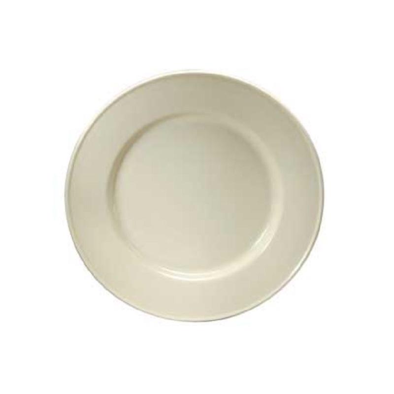 1880 Hospitality F1000000134 8 Inch Round Plate Twice Fired China Cream White