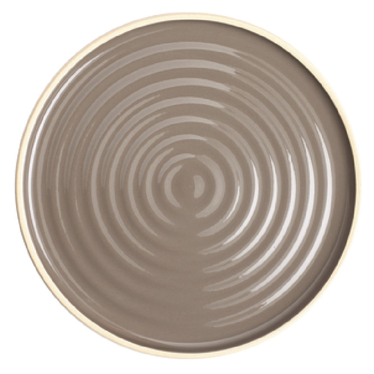 Arc Cardinal FK988 4 Inch Diameter Round Plate Stoneware Grey Geode
