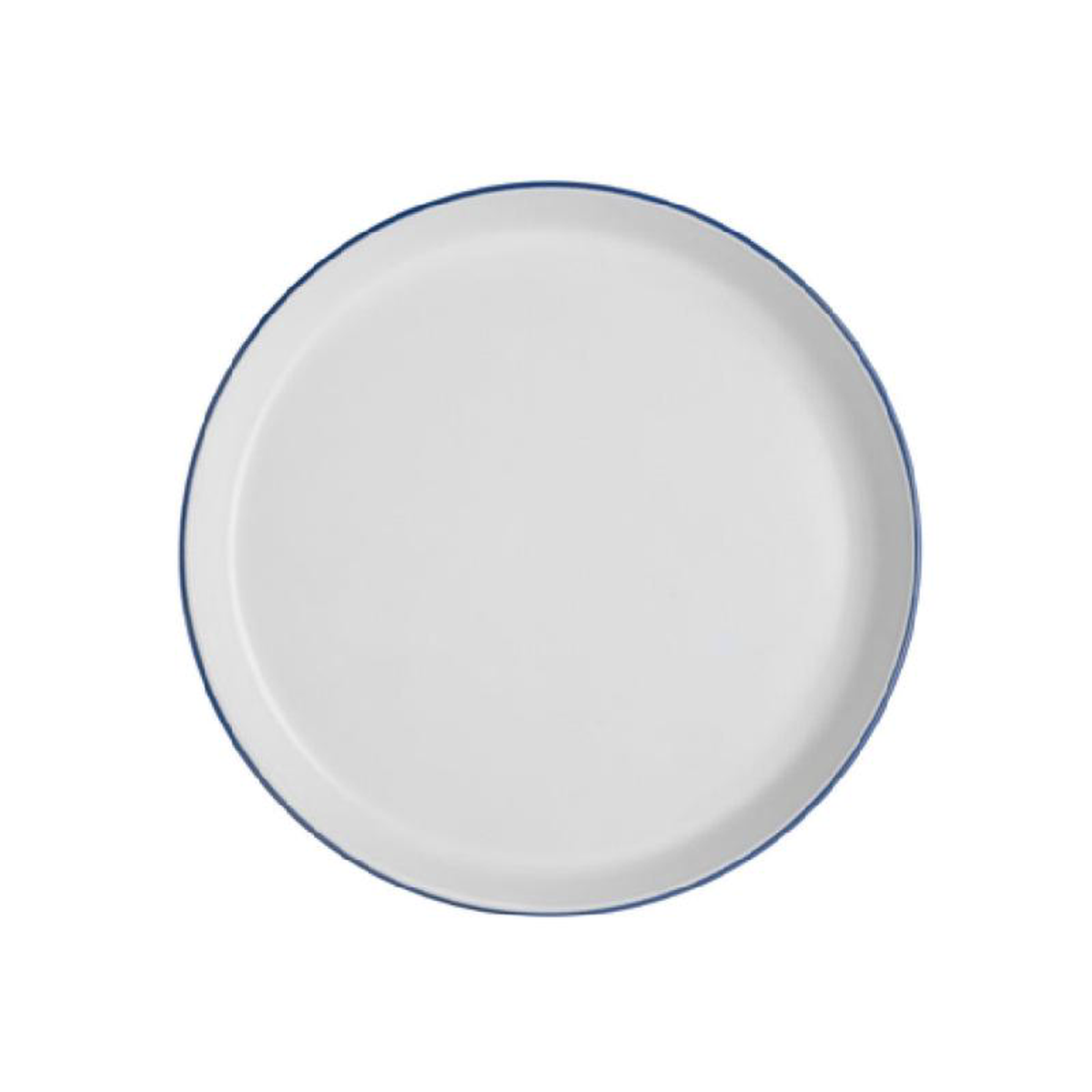 Arc Cardinal FP468 95 Inch Gourmet Plate Stoneware Blue Band 12 Pack