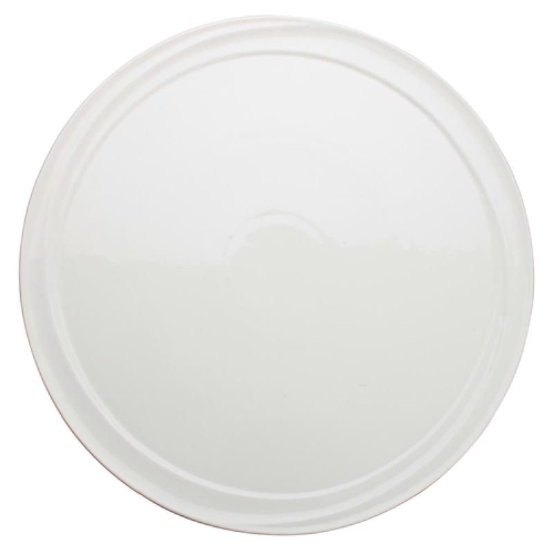 Winco WDP007-103 12 Inch Diameter with Narrow Rim Porcelain Plate White