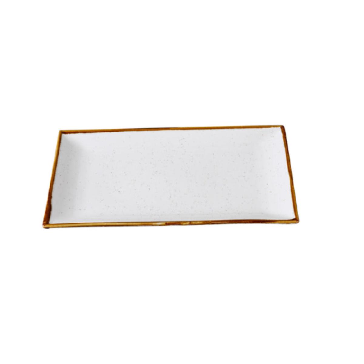 Yanco GL-213 13 3/8 Inch Dishwasher Safe Rectangular Plate Chinaware Pack of 12