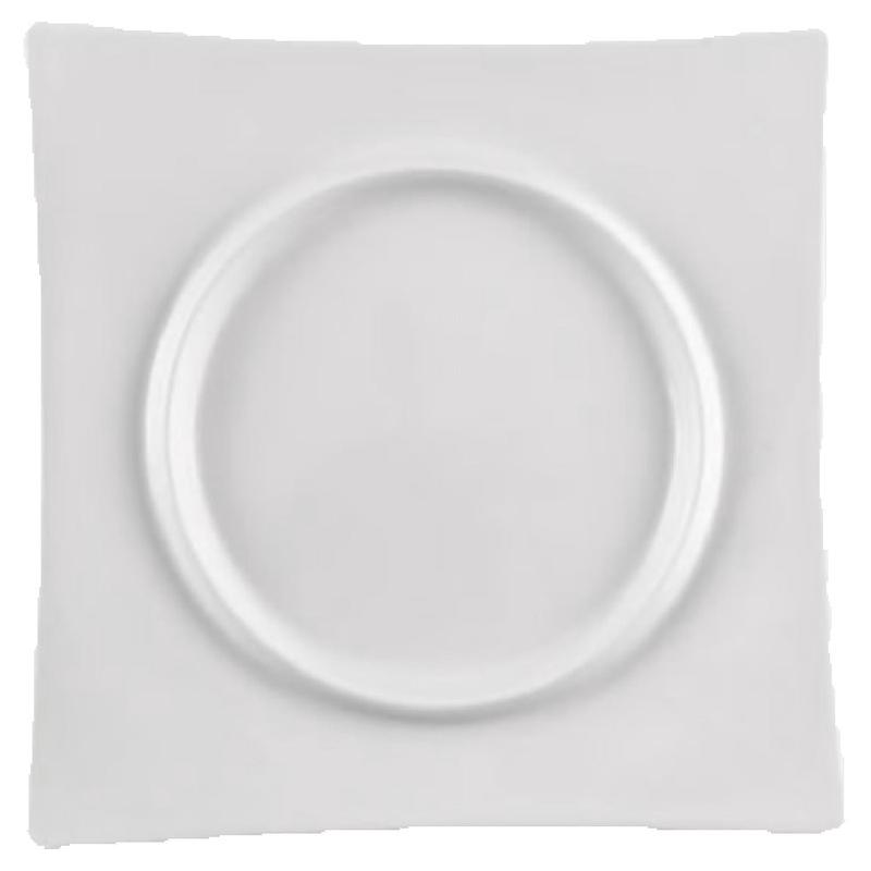 Vertex China OP-H8S 9 Inch Square Harmony Plate Bright White 1 Dozen