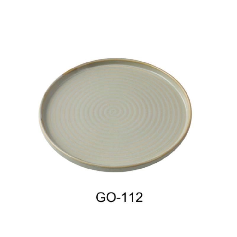Yanco GO-112 12 Inch Diameter Dinner Plate Earthy Tone Porcelain