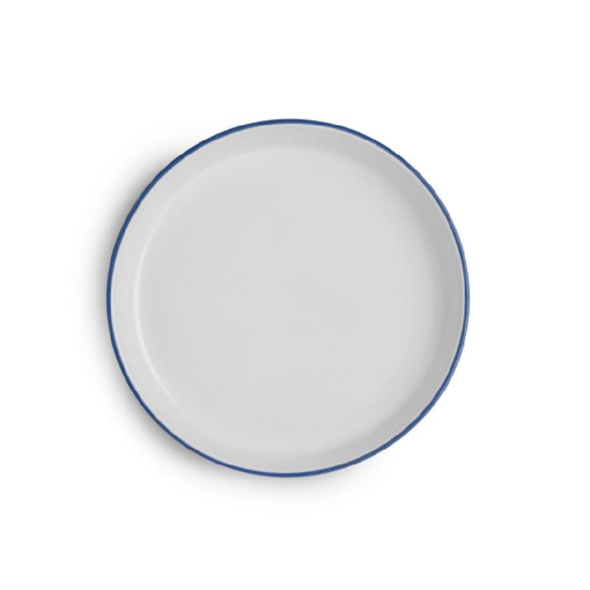 Arc Cardinal FP469 7875 Inch Gourmet Plate Stoneware Blue Band 12 Packs