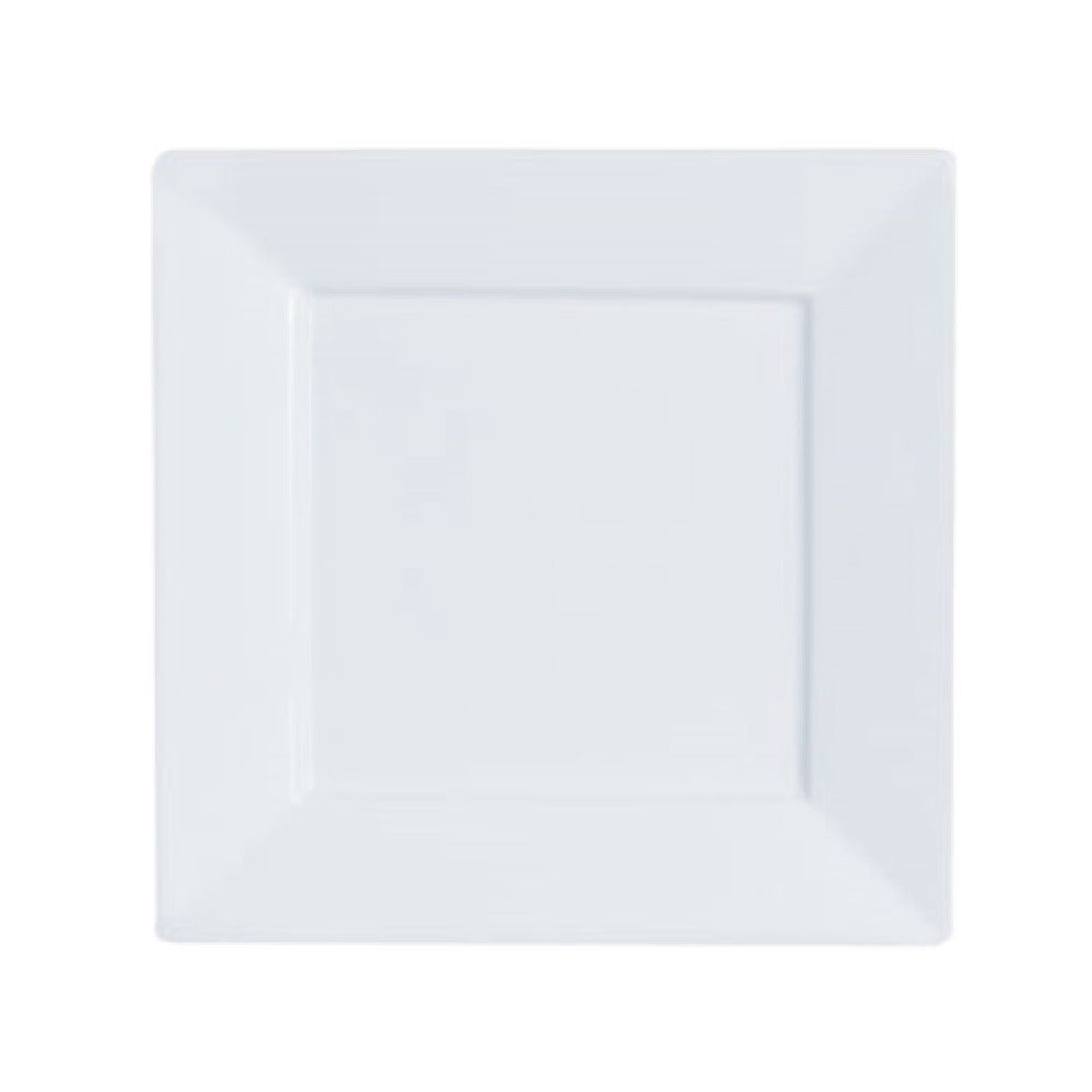 Arc Cardinal FF193 7.5 Inch Square Up Rim Plate High Alumina Porcelain