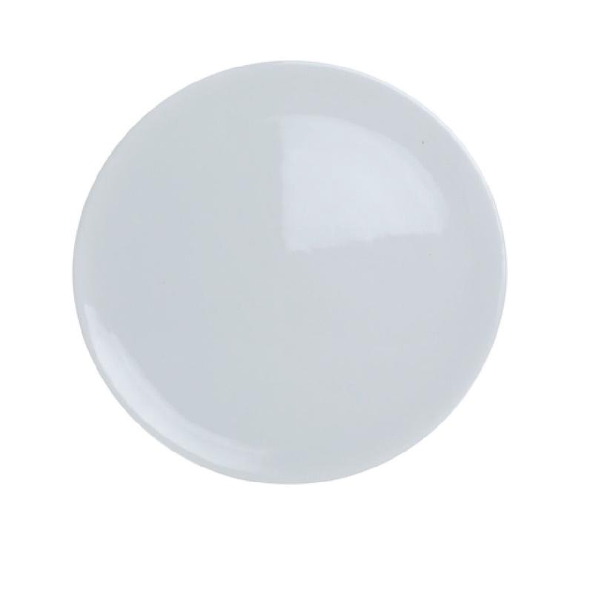 Yanco PP-210 10-12 Inch Round Flat Plate Porcelain White Dishwasher Safe