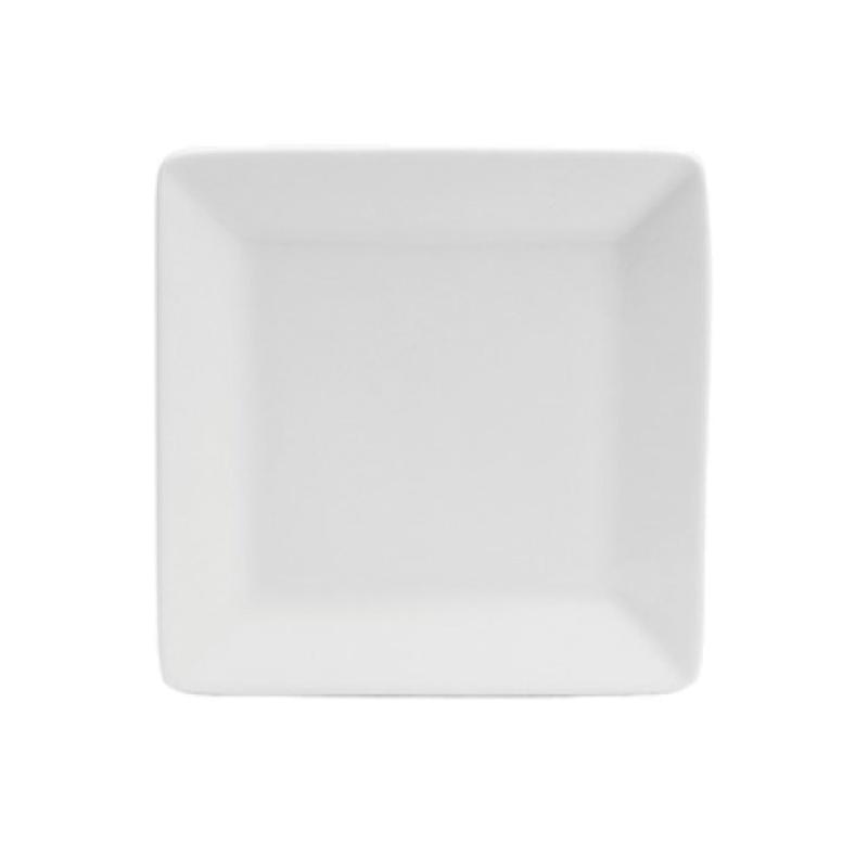 1880 Hospitality F8010000115S 5 Inch Square Plate Porcelain with Rolled Edge
