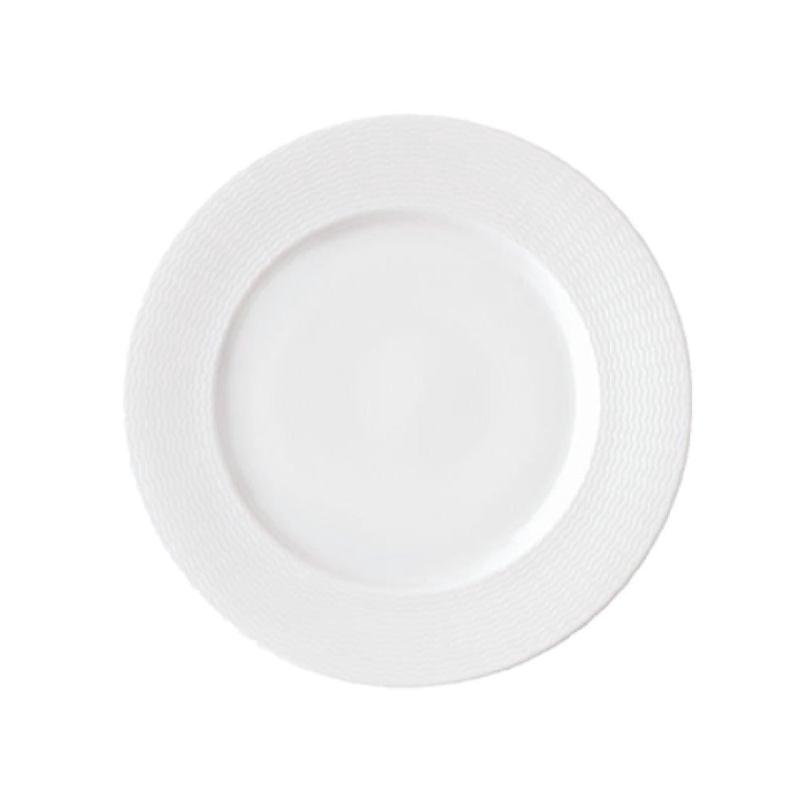 1880 Hospitality L5600000133 8-1/4 Inch Round Plate with Embossed Rim Porcelain