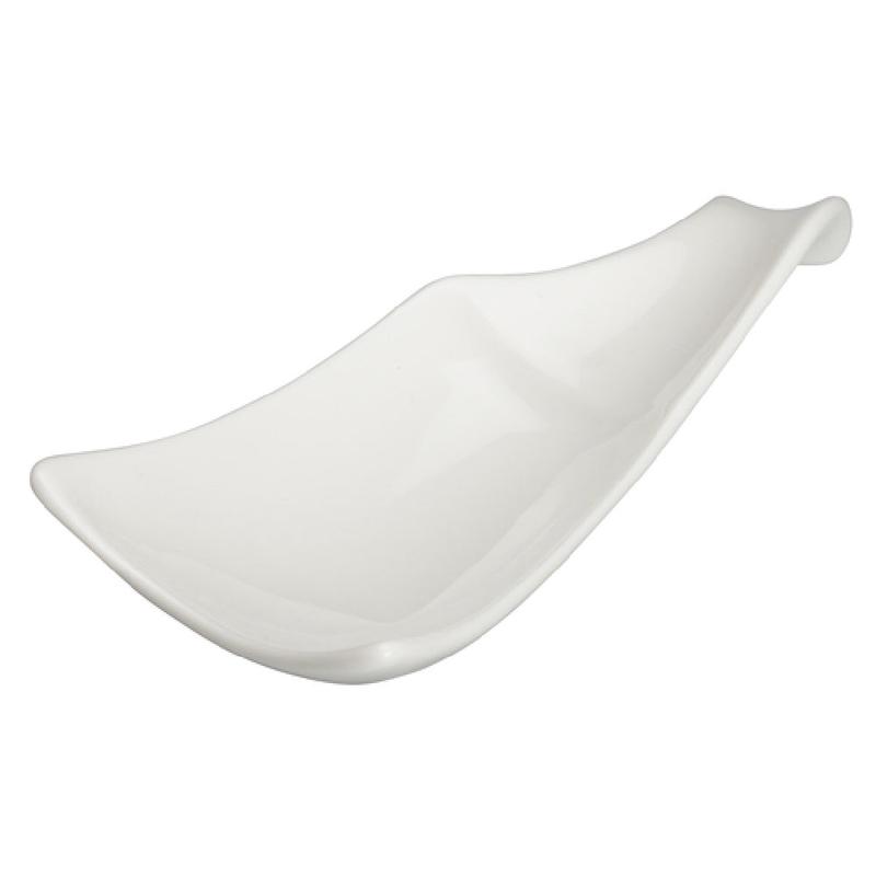 Winco WDP021-113 9-3/8 Inch Free-form Plate Dishwasher Safe Porcelain 36 Packs