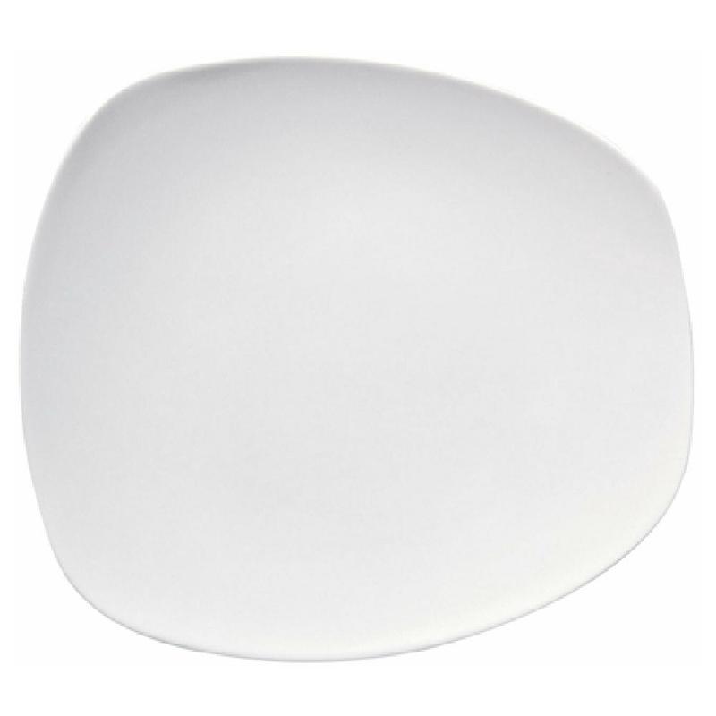 1880 Hospitality L5750000150C 10 Inch Free Form Plate Coupe Porcelain Warm White
