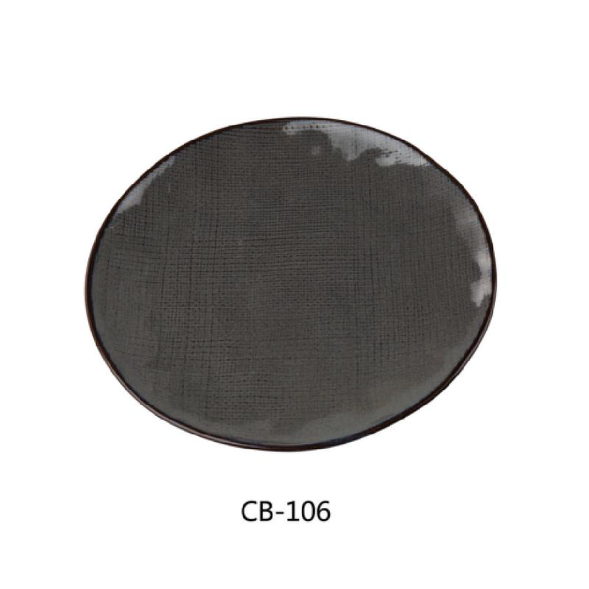 Yanco CB-106 6-12 Inch Diameter Round Plate with Basket Weave Design