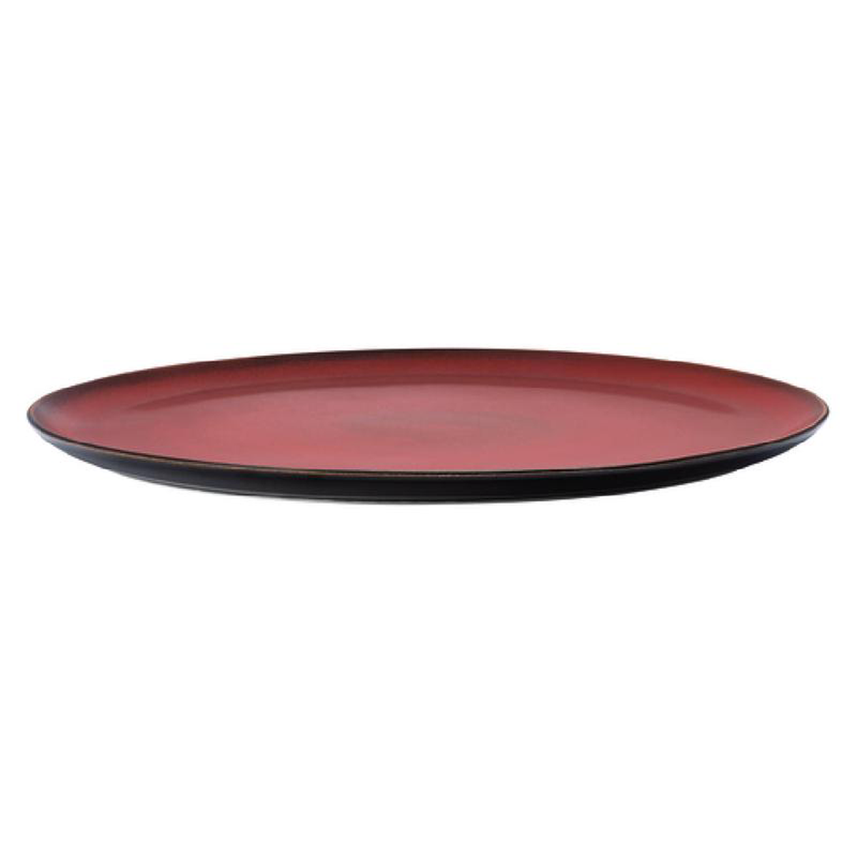 1880 Hospitality L6753074898 12-12 Inch Round Pizza Plate Two-tone Glaze Porcelain Crimson