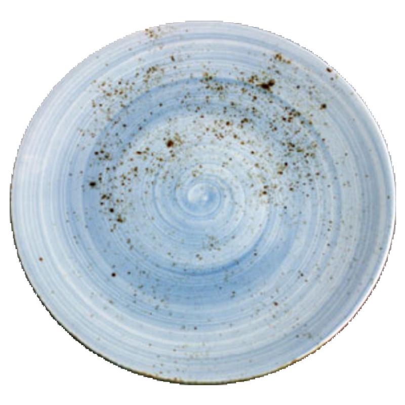 Vertex China LTS-C6 6 Inch Diameter Round Coupe Plate Hand Painted Terra Sky