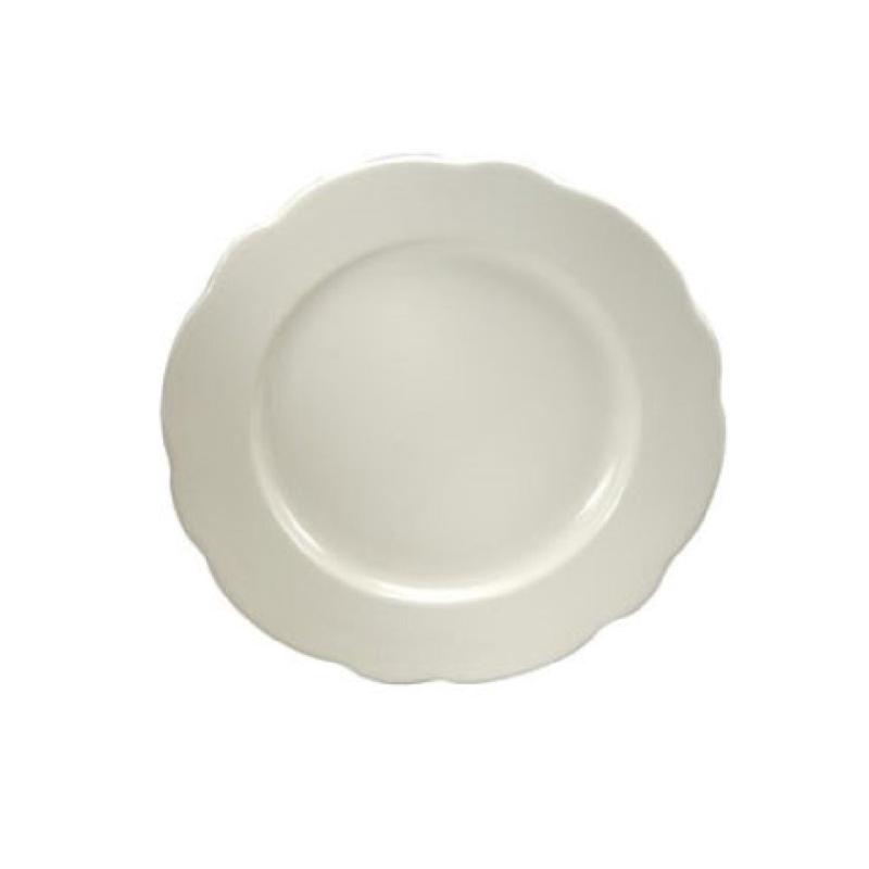 1880 Hospitality F1560000111 5-1/2 Inch Diameter Round Plate Scalloped Edge China