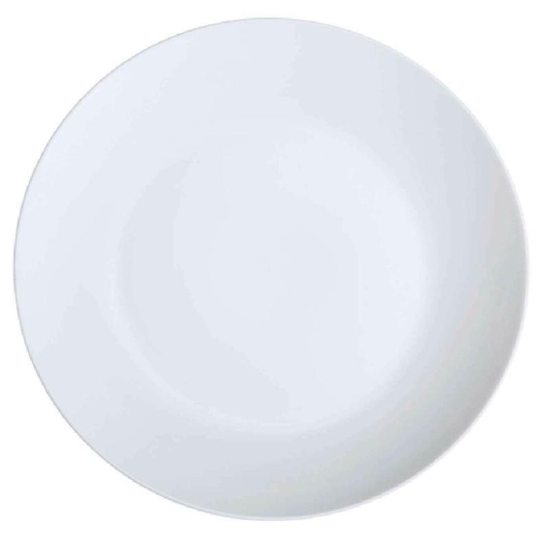 Yanco PS-10-C 10 Inch Diameter Coupe Round Plate Porcelain White