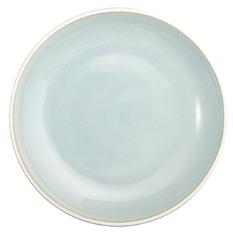 1880 Hospitality F1463051282 10-5/8 Inch Round Deep Porcelain Plate Grey Glazed