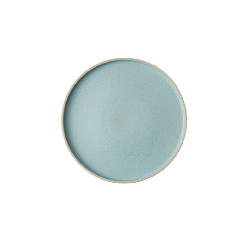 1880 Hospitality MO2701020FB 9 Inch Round Frosted Blue Stoneware Plate