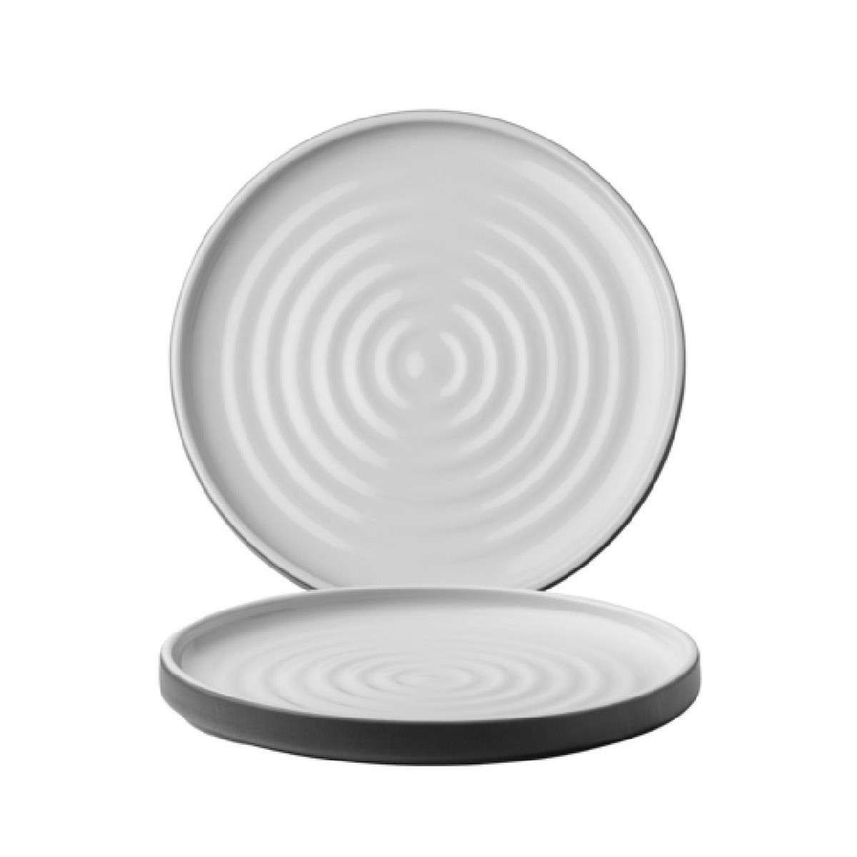 Arc Cardinal FP134 8.5 Inch Plate China Geode Charcoal Stoneware