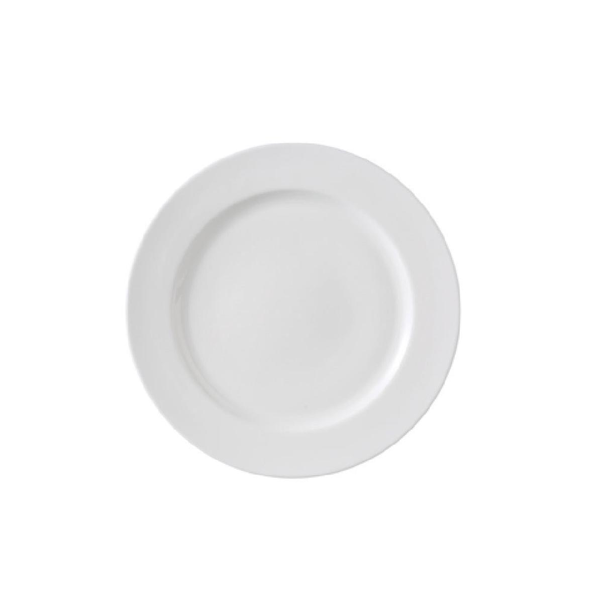 Yanco VS-107 7 1/2 Inch Round Plate Dishwasher Safe Magnesia Body White