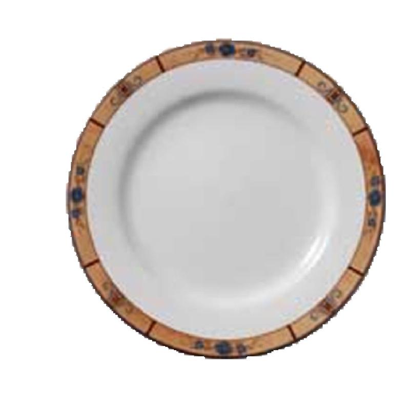Vertex China RB-7-PNR 7 Inch Plate Round Narrow Rim Polished Foot Magnesium