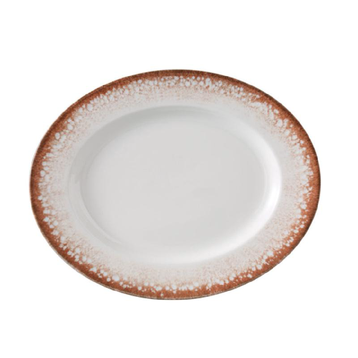 Yanco PR-213 12 78 Inch Oval Plate China Dishwasher Microwave Safe Pack of 12