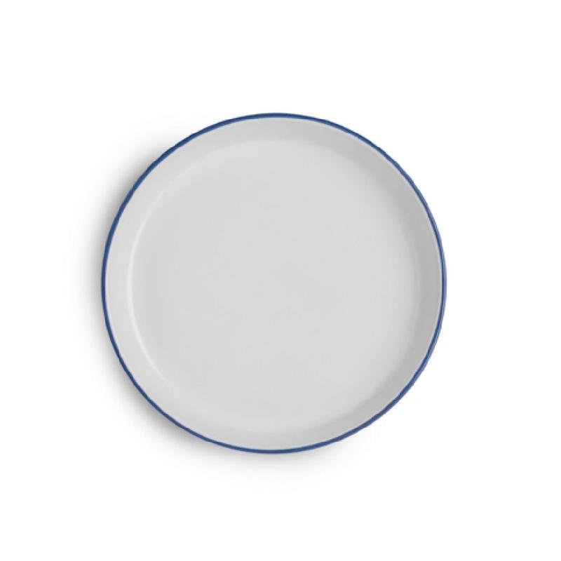 Arc Cardinal FP469 7.875 Inch Gourmet Plate Stoneware Blue Band 12 Packs