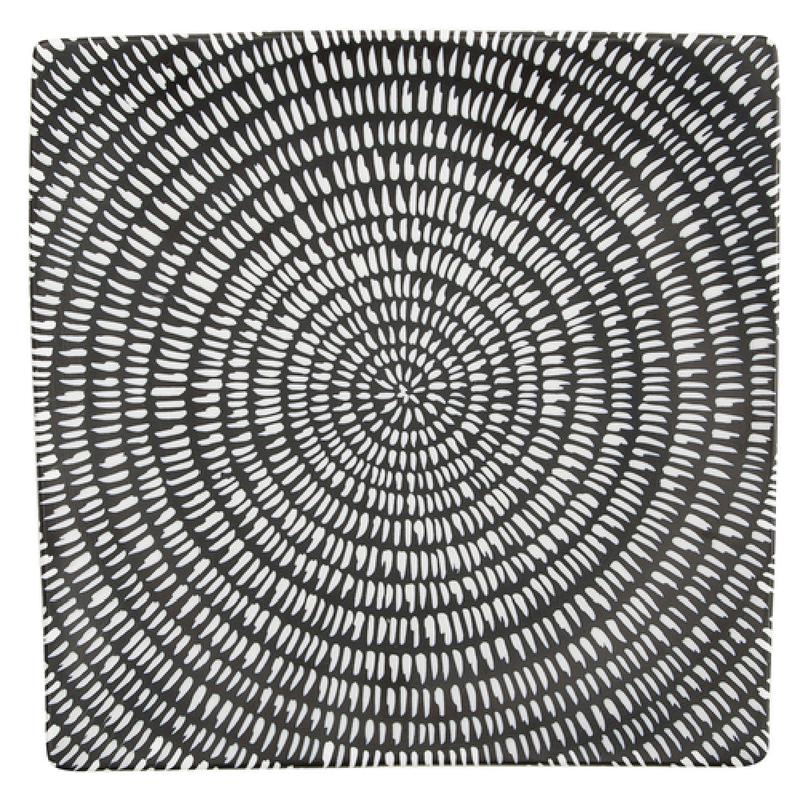 1880 Hospitality L6350000123S 7 Inch Curved Square Plate Porcelain Chip Resistant