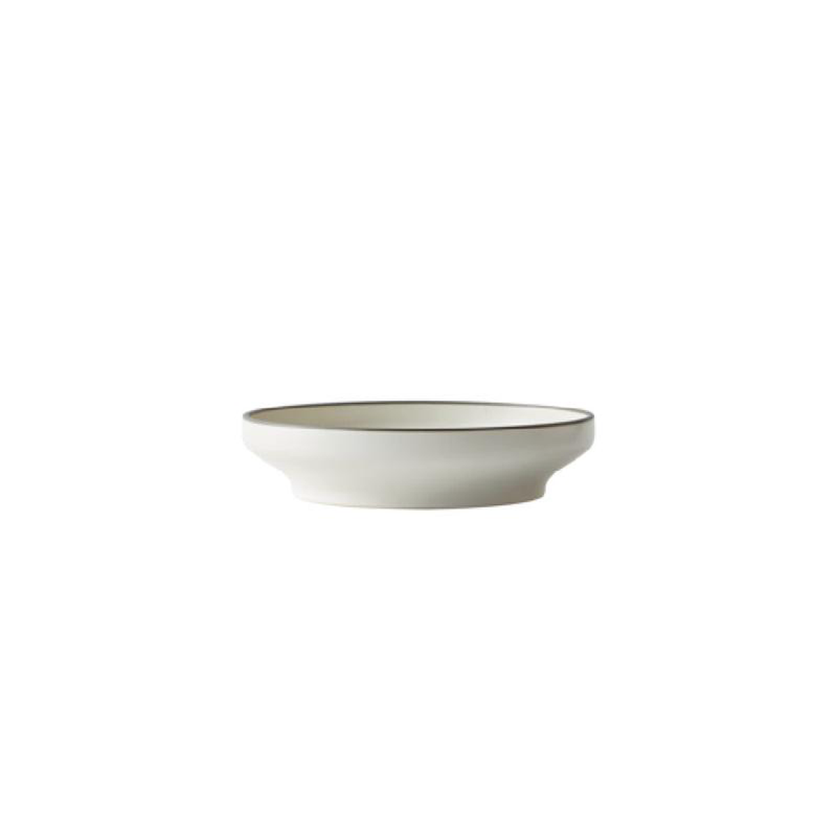 1880 Hospitality MO2702026DW 10-14 Inch Round Deep Plate Dusted White Stoneware