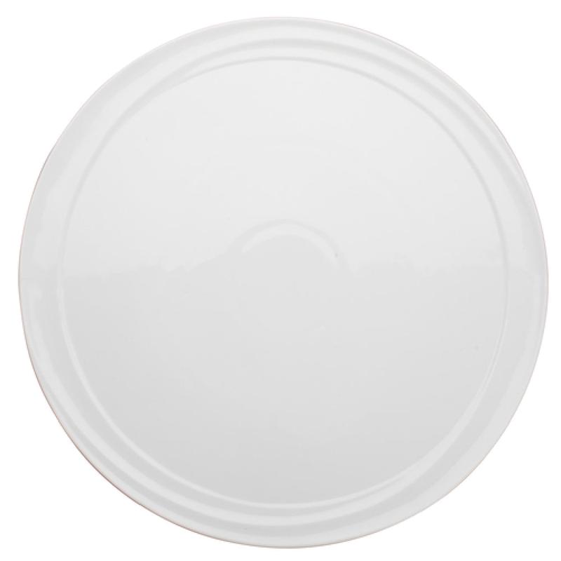 Winco WDP007-102 11 Inch Diameter Round Plate Dishwasher Safe Porcelain Bright White
