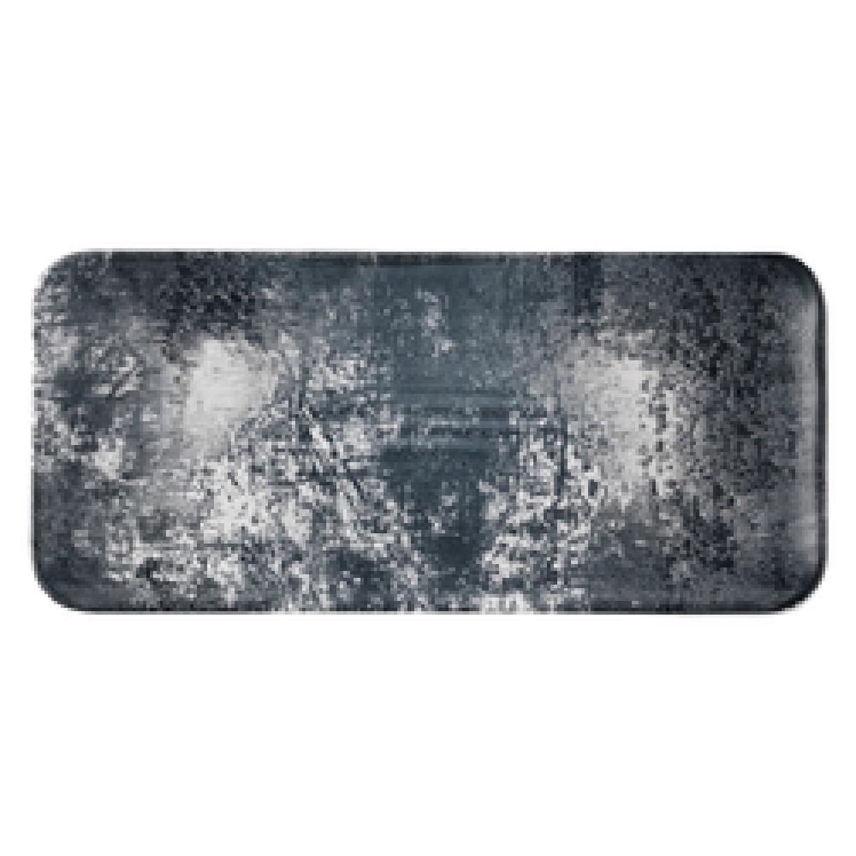 Arc Cardinal FN562 6 Inch Black Rectangle Tray with Dudson Vitrified Ceramic