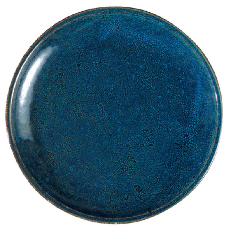 1880 Hospitality F1468994151 10-5/8 Inch Round Porcelain Plate Blue Moss